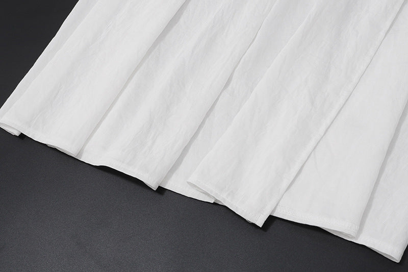 Women summer new sexy Chic Holidays Off Shoulder pleated top slit skirt set 15