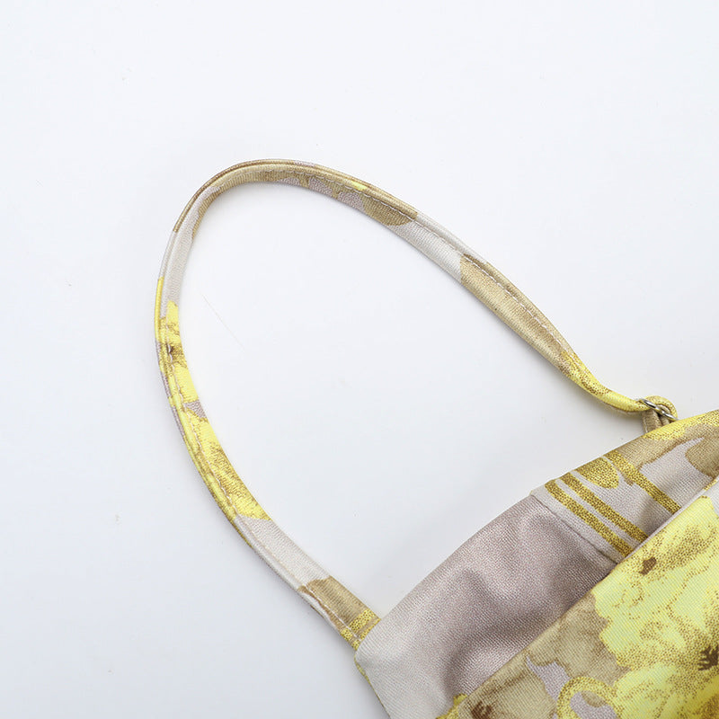 Women summer sexy printed ruffle Holidays Strap Dress 11