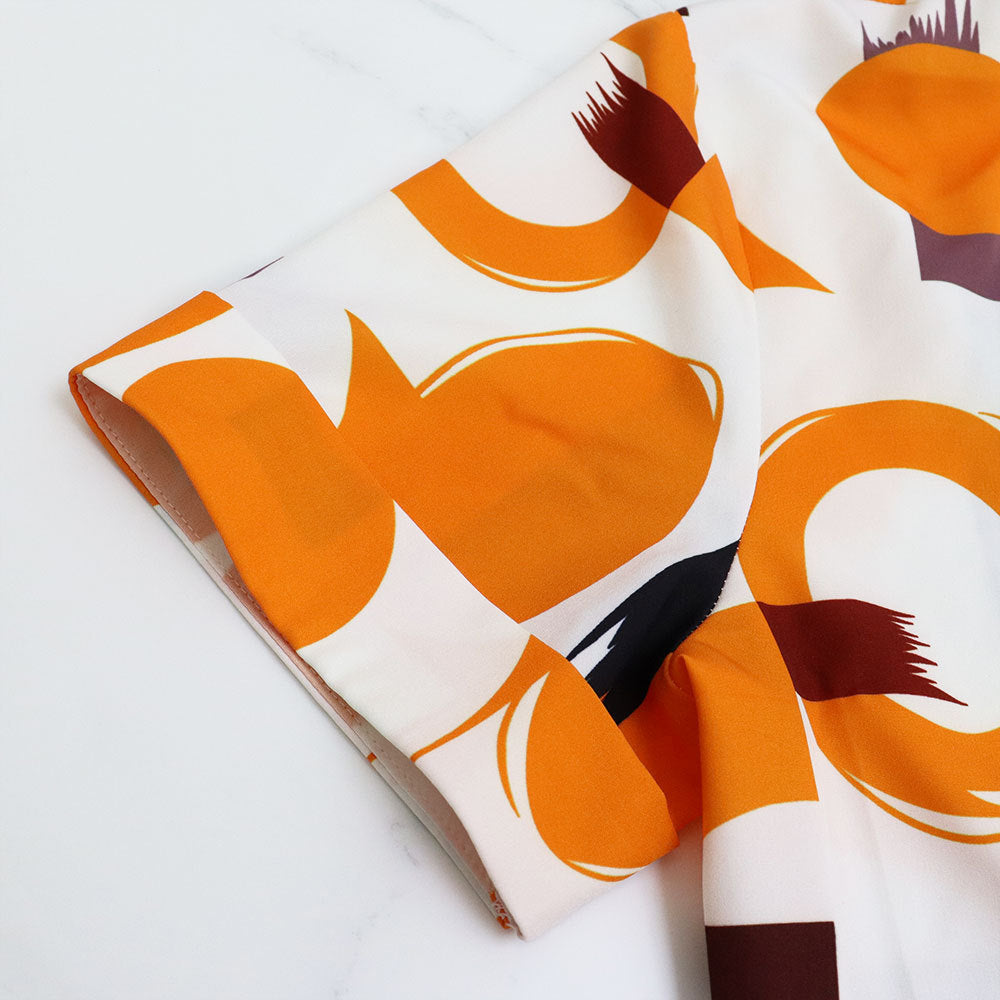 Women Stand Collar Printed Chic Button Slit Maxi Dress 13