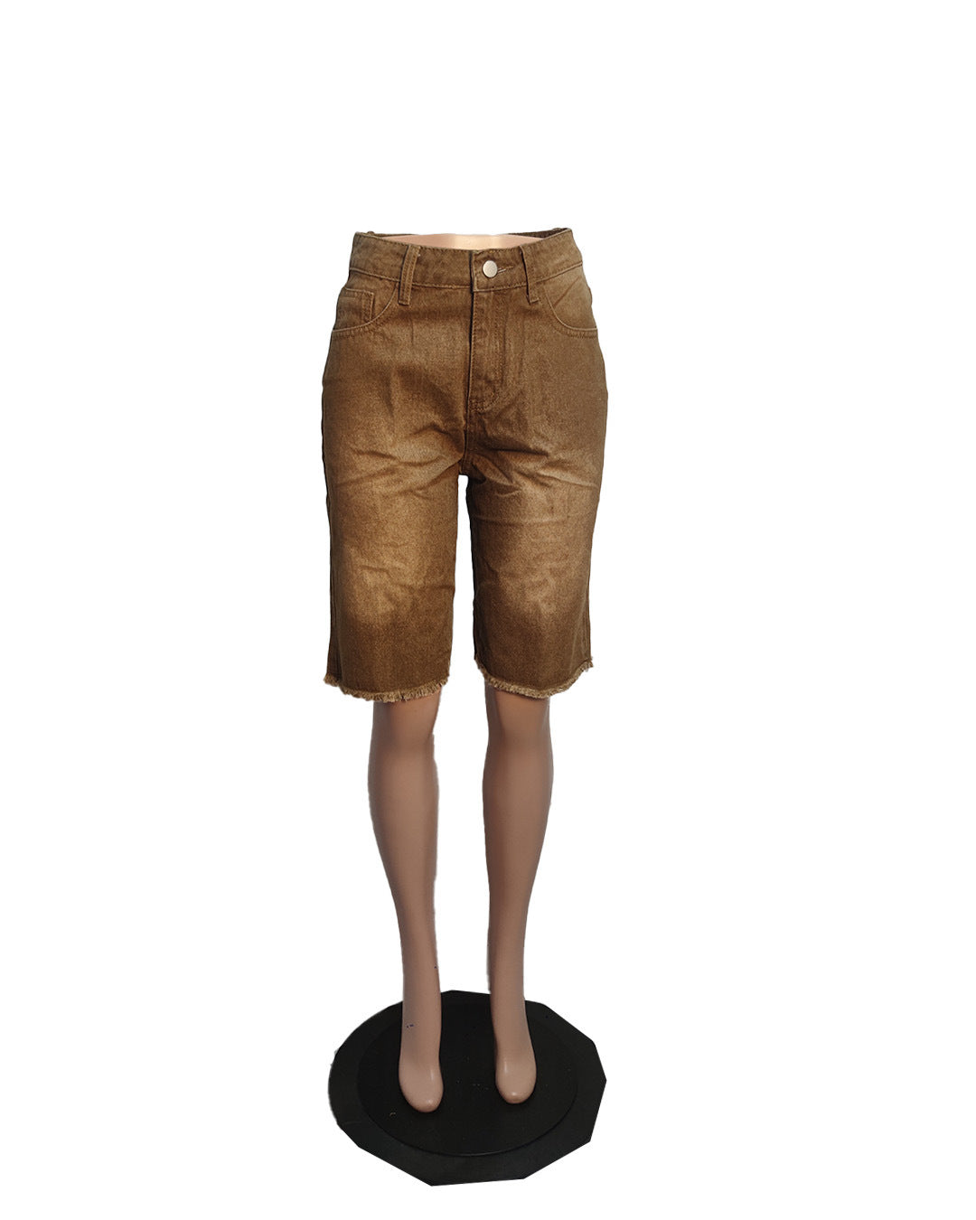 Women casual tassel Denim Shorts 5