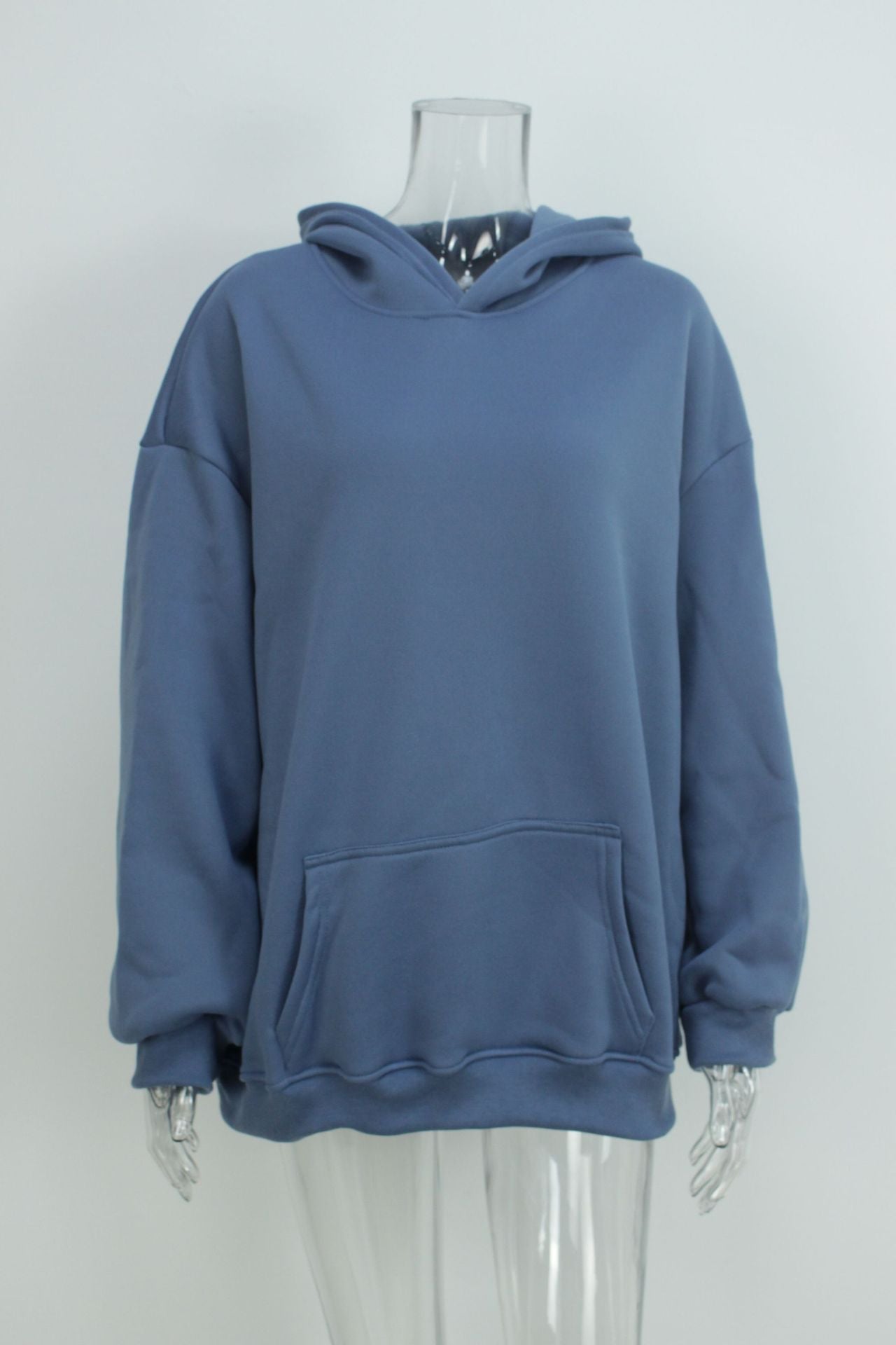 Autumn Loose Solid Color Hooded Pocket Fashion Hoodies 21