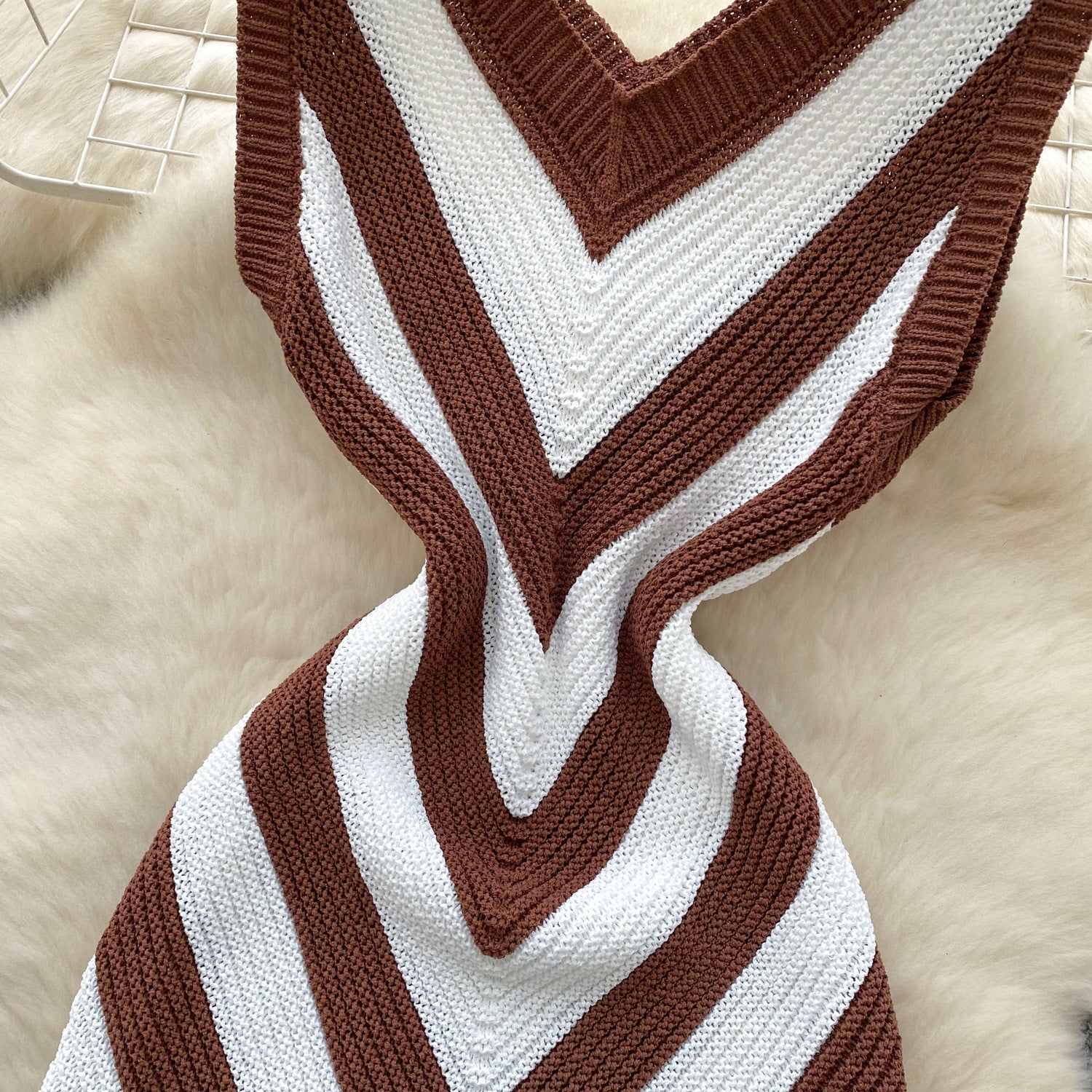 Holidays Women's Summer Color Matching Slim Irregular Tassel Dress 18