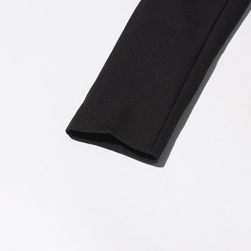 Women British style v-neck beaded Beaded Blazer 16