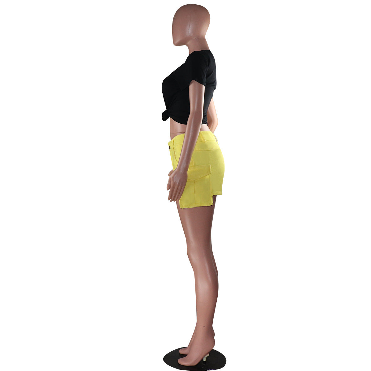 Women's Pocket Denim Shorts Casual Summer Style 7