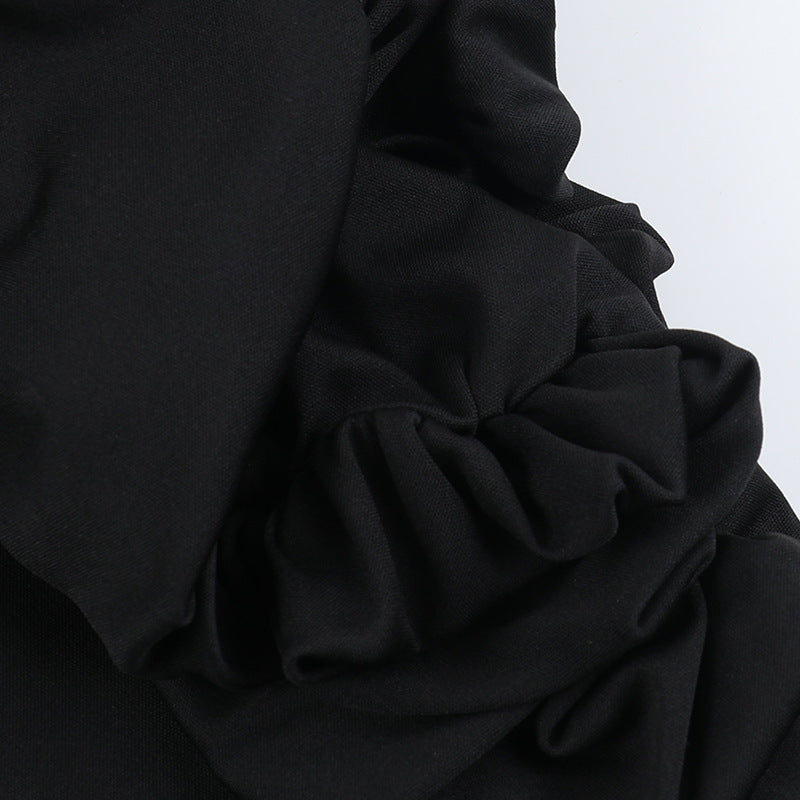 Strapless Sexy Low Back Slim Waist Bubble Hem Dress 20