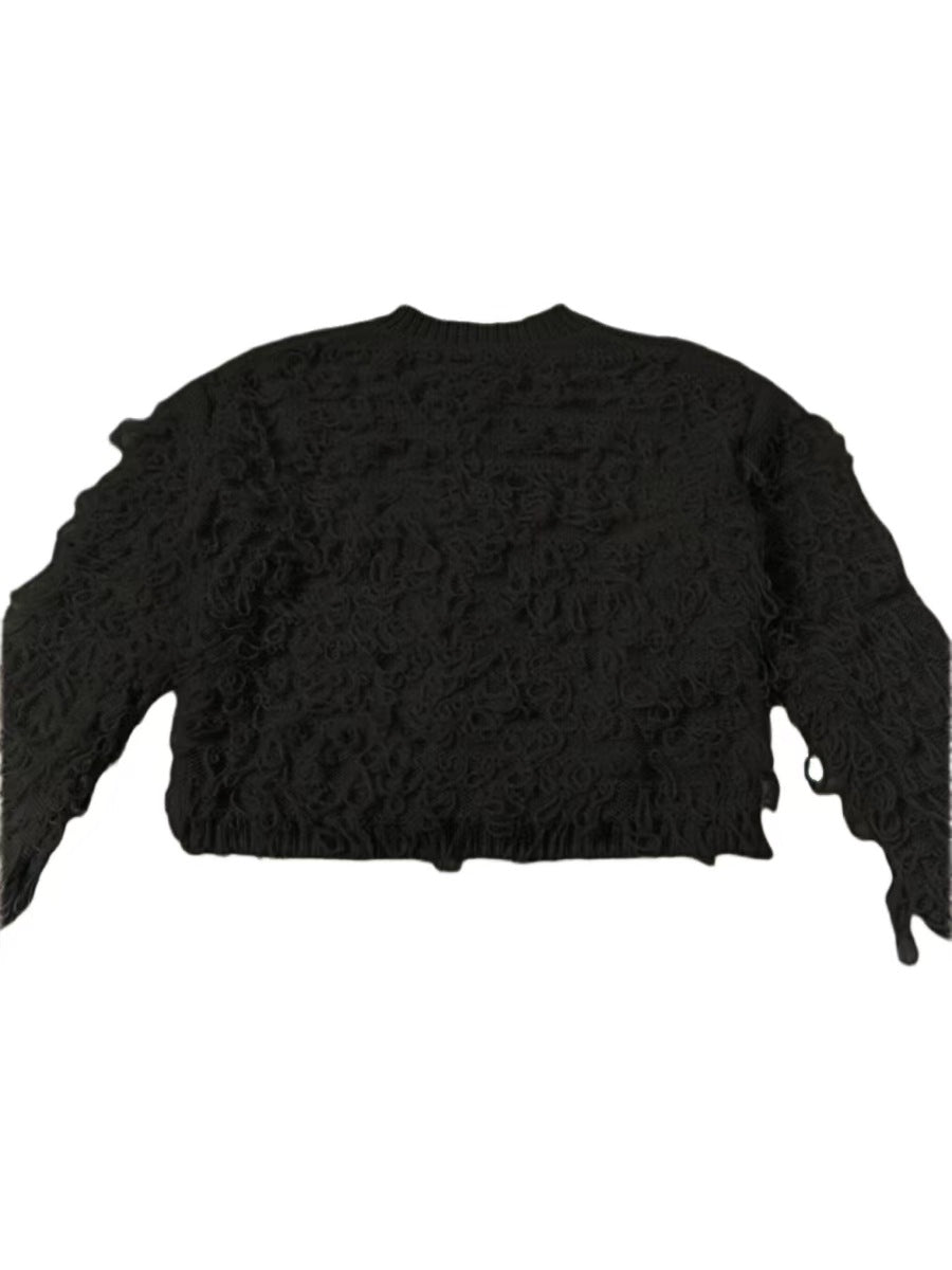 FashionKnitting Fringe Button Coat 11