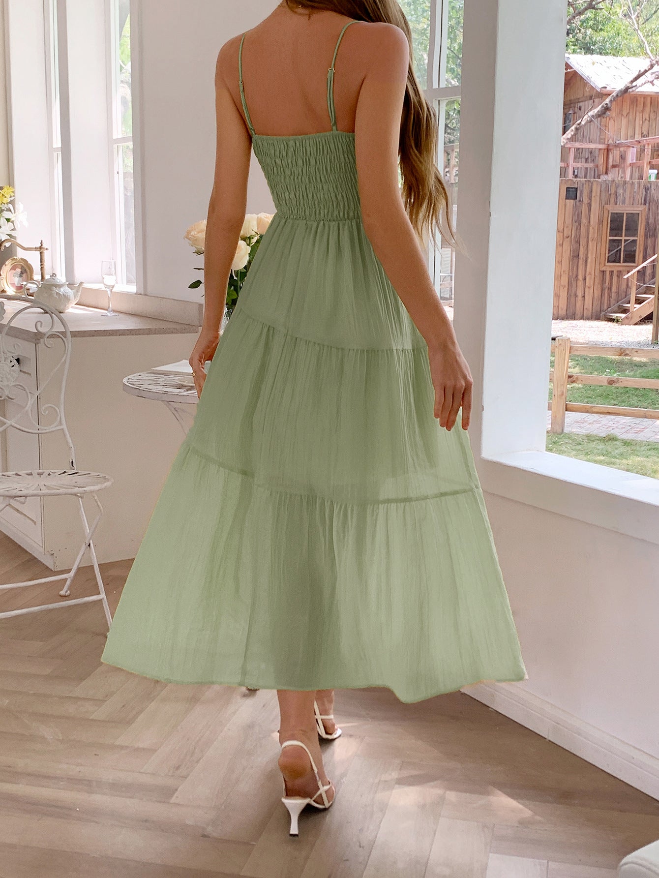 Spring/Summer Women's Holidays Casual Strappy Beach Dress 10