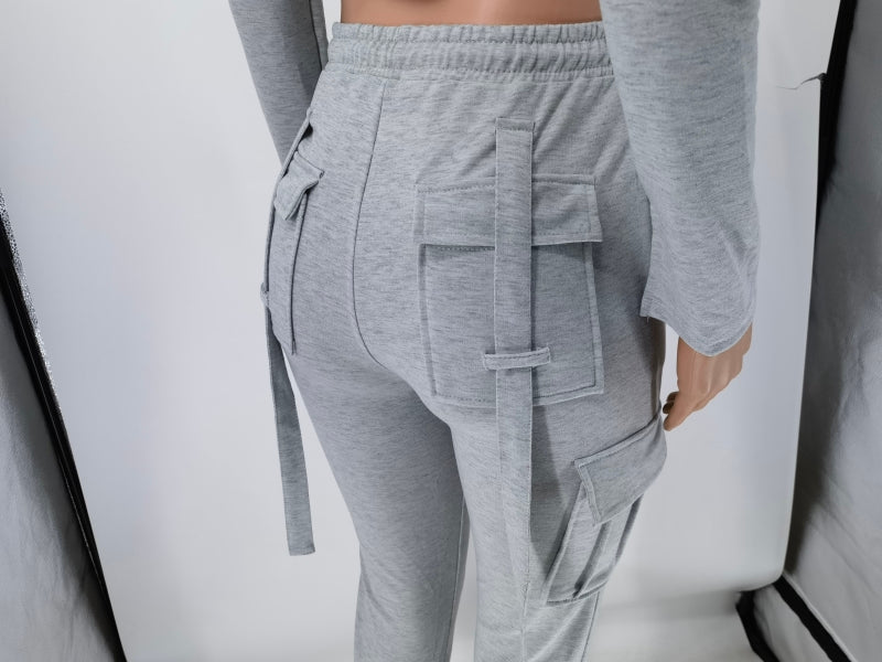 Women Casual Sports Hoodies and Cargo Set / Pant 16