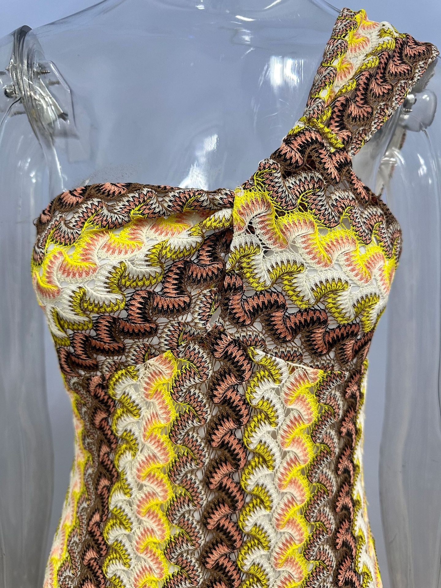 Women Lace Slash Shoulder Beach Holidays Dress 8