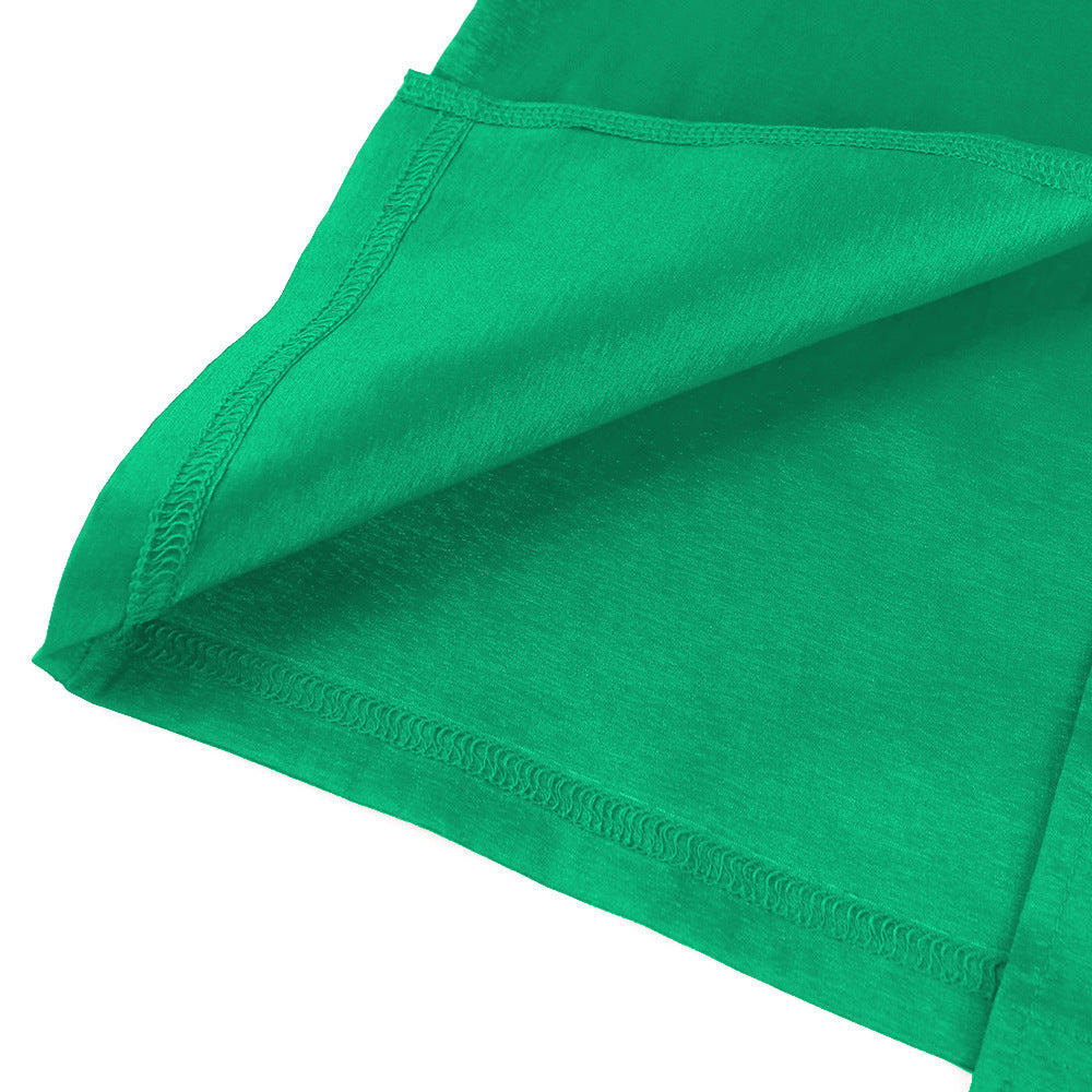 Spring Stand Collar Puff Long Sleeve High Waist Party Dress 19