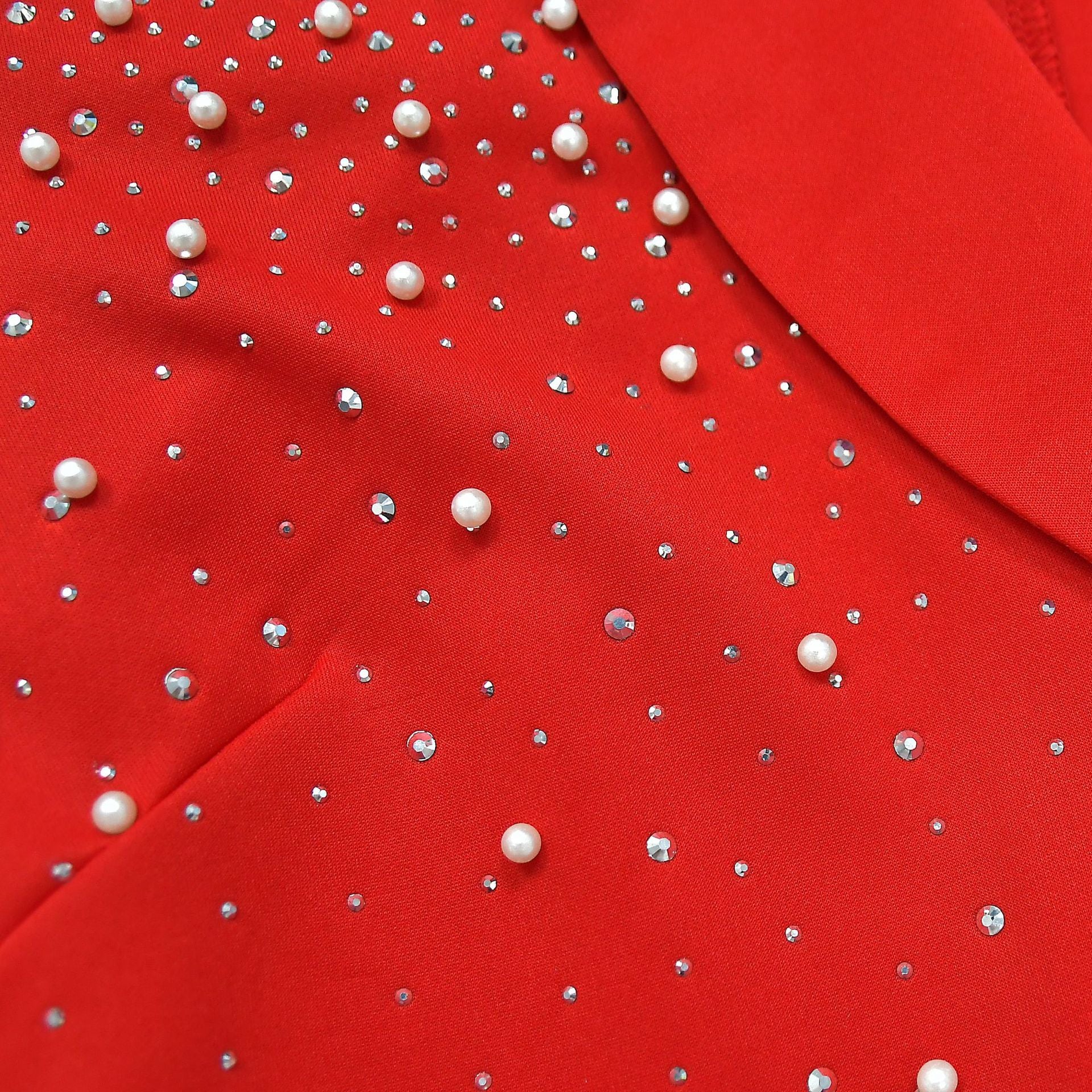 Women's Fashion Solid Color Beaded Turndown Collar Long Sleeve Blazer 26