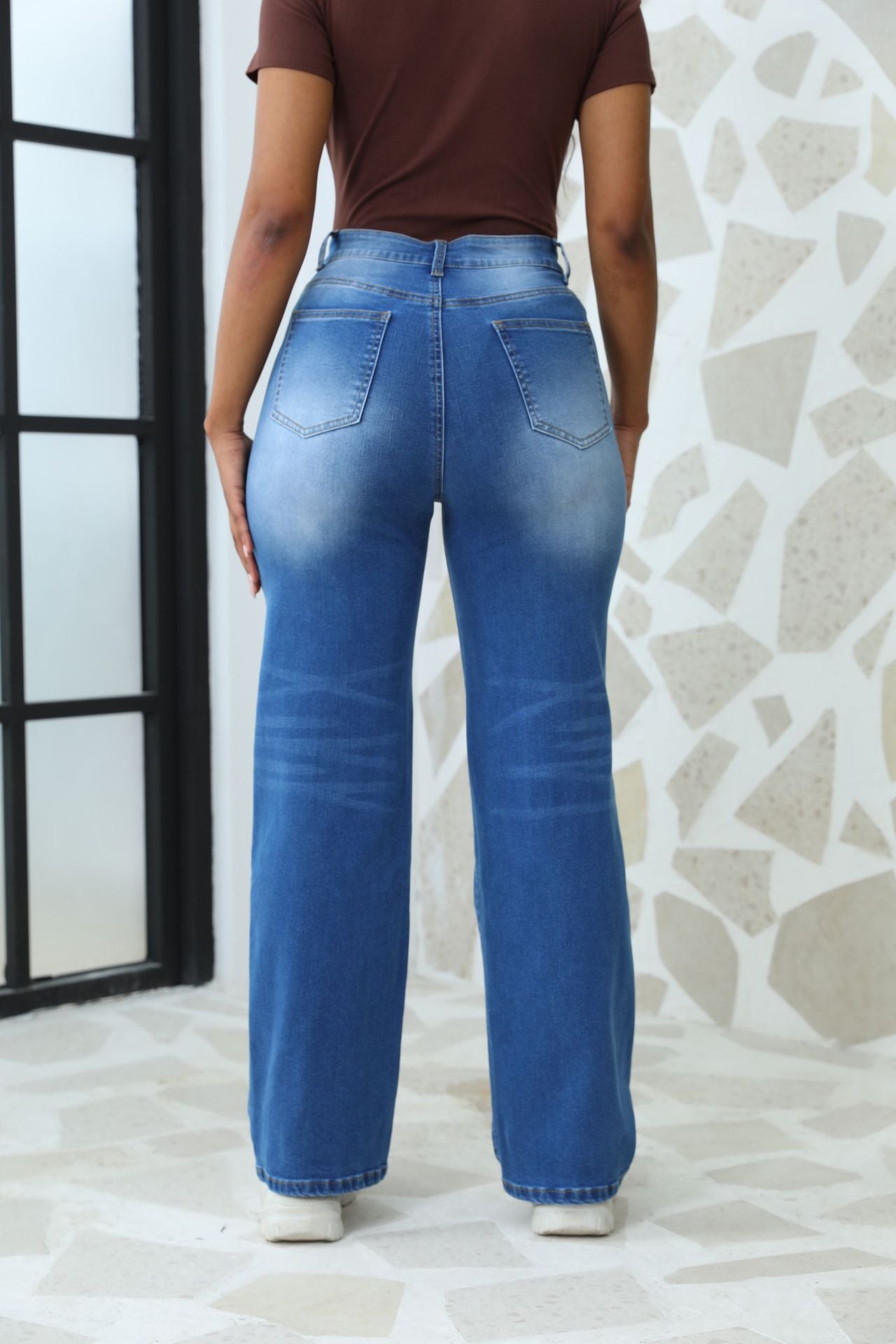 Retro Straight Loose Casual Women's Denim Pants 10