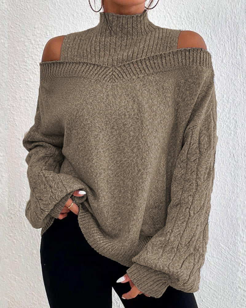 Women Off Shoulder Sweater 6