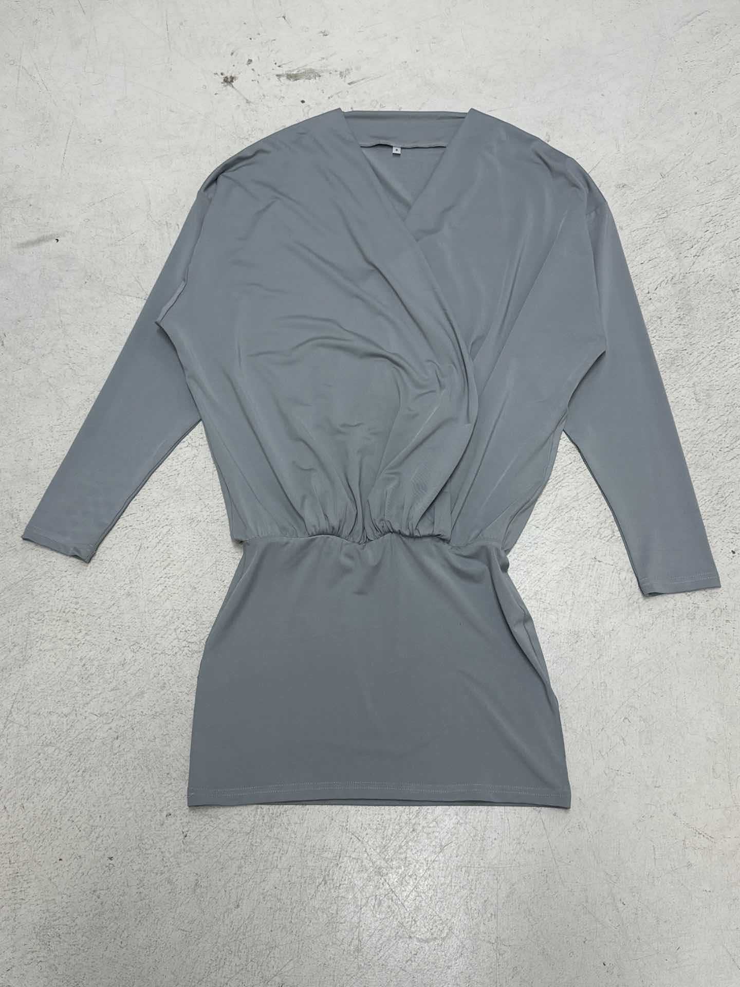 Women sexy V-neck long-sleeved bodycon dress 18