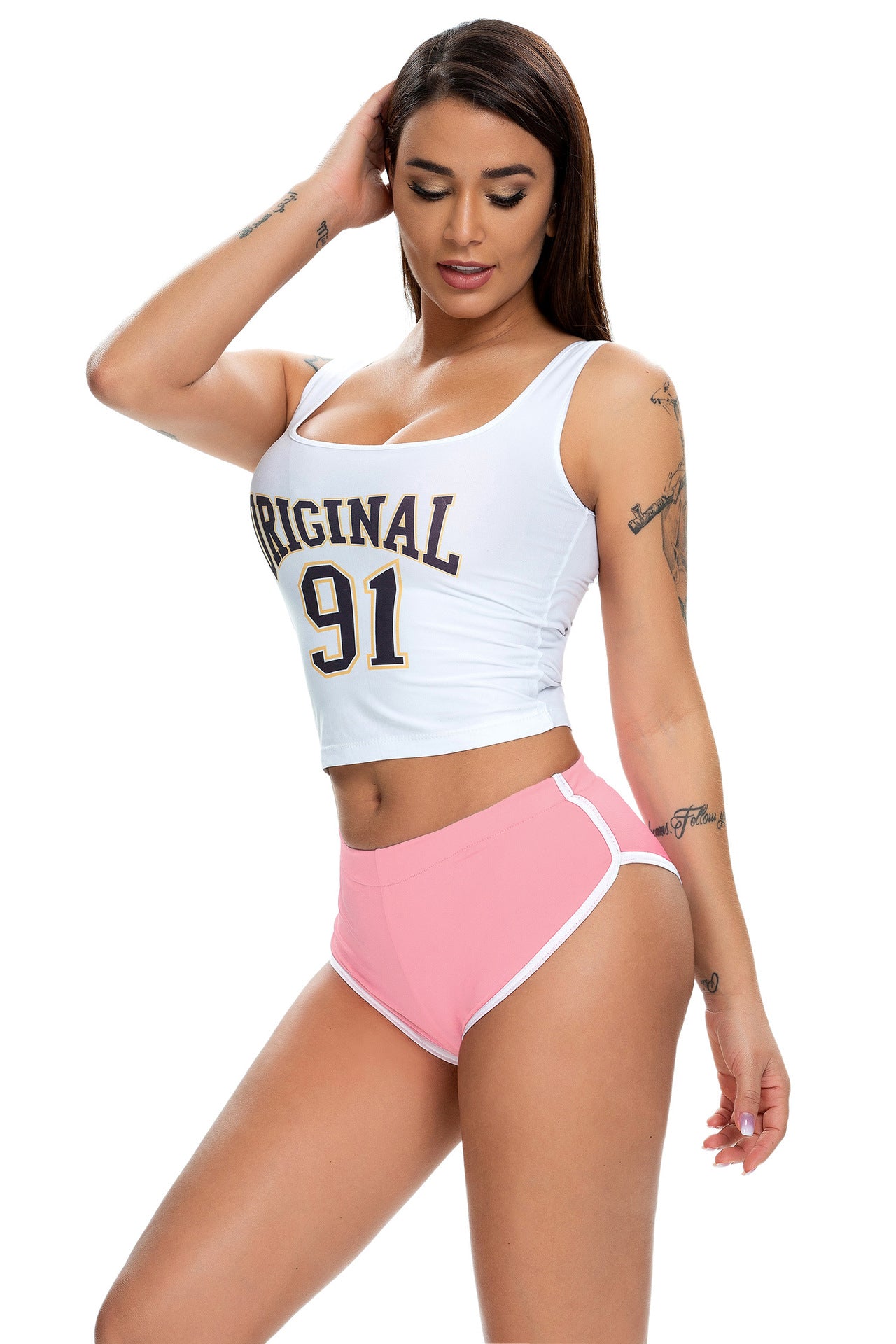 Summer Women's Sexy Running Stretch Sports Yoga Fitness Shorts 24