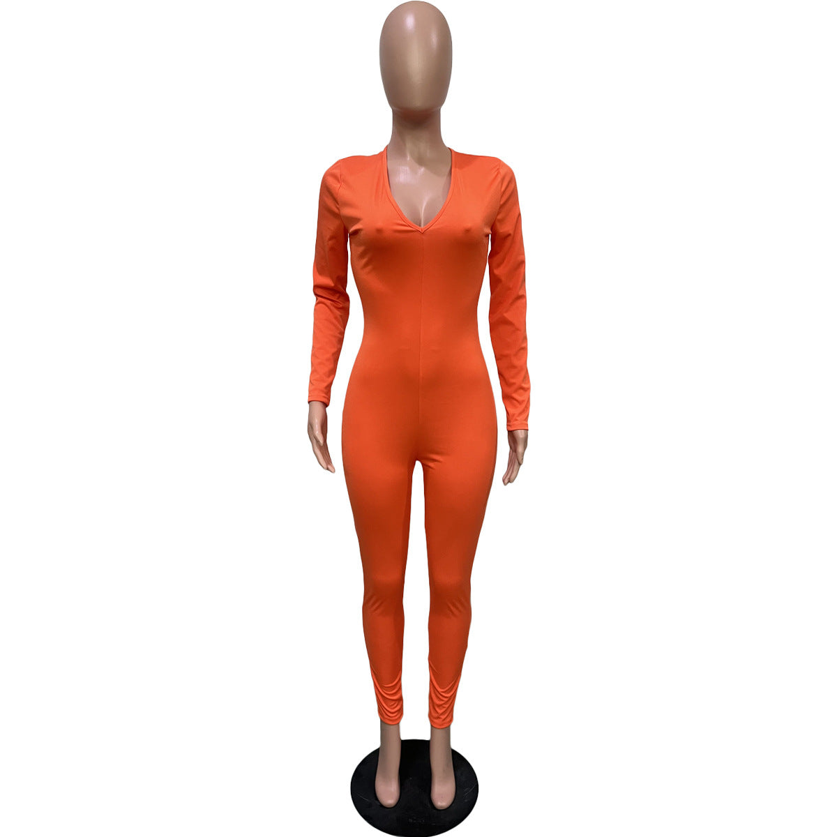 Women's Back Drawstring Scrunch Butt Sexy Jumpsuit 15