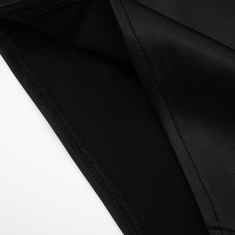 Women Summer Sexy Suspender Drawstring Patchwork Lace Bodycon Dress 17