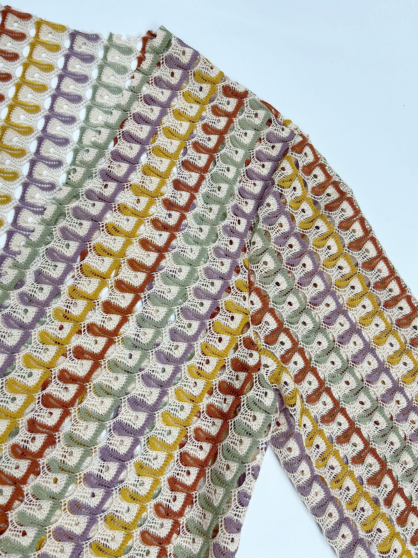 Women Contrast Color Lace Hollow Slit Maxi Dress 29