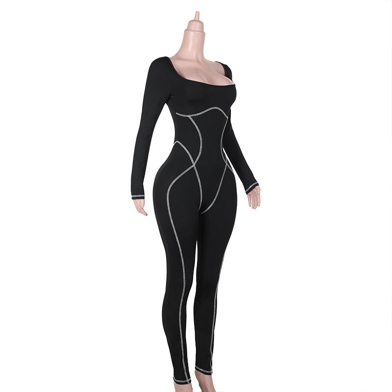 Women Style square neck Jumpsuit 6