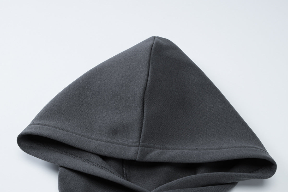 Women Winter Letter Print Long Sleeve Hoodies And Shorts Two-piece Set 15