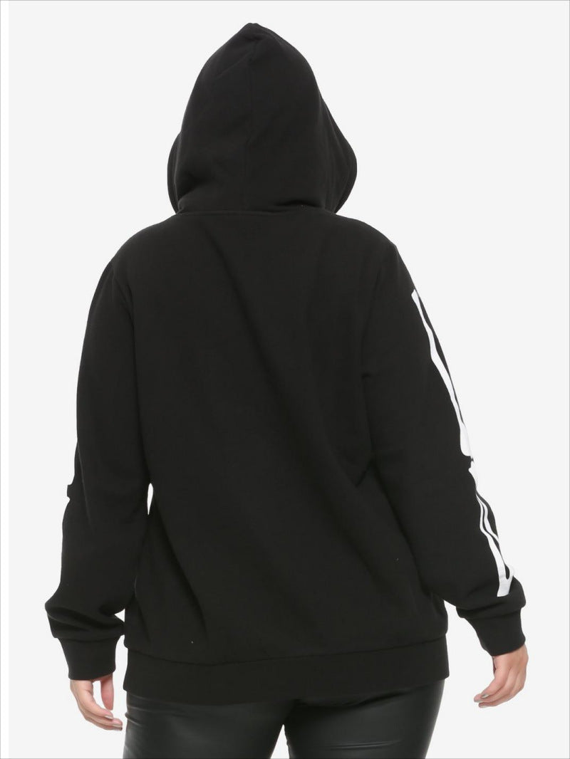 Plus Size Women Halloween Print Hoodies 4