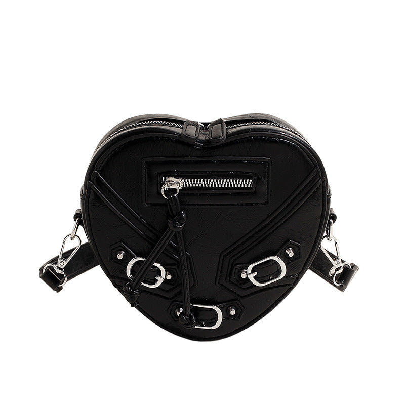 Fashion Heart Shape Bag Trendy Versatile Shoulder Bag 12