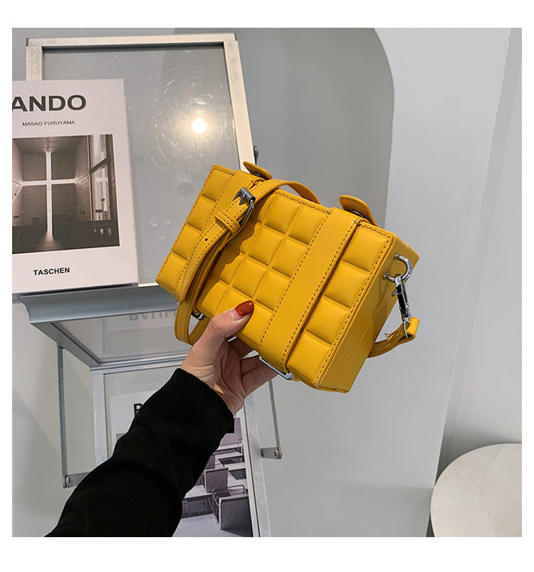 Spring Box Bag Fashion Style Small Square Bag Double Strap Single Shoulder Crossbody Bag 16