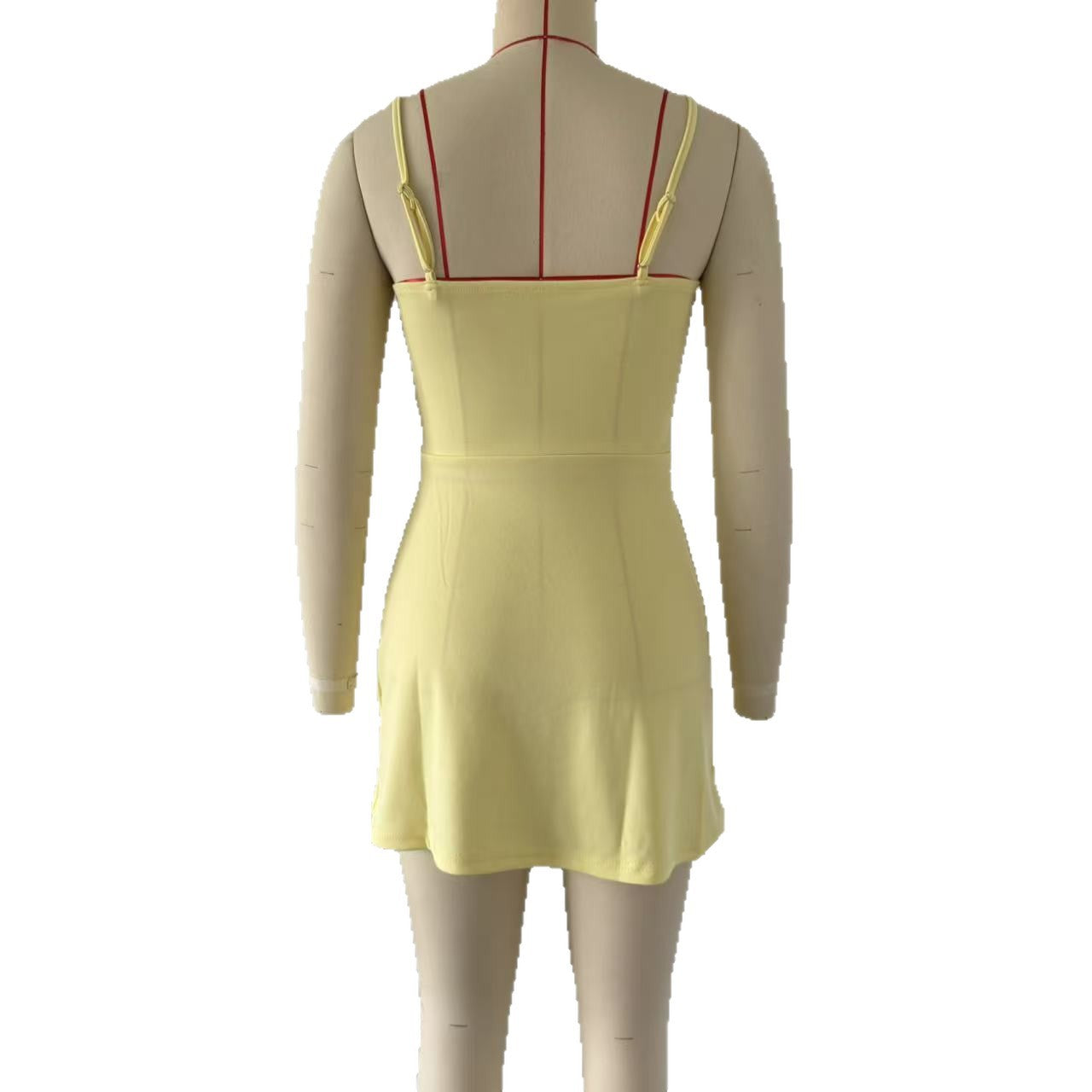 Women's Summer Lace-Up Slim Waist Strap Dress 10