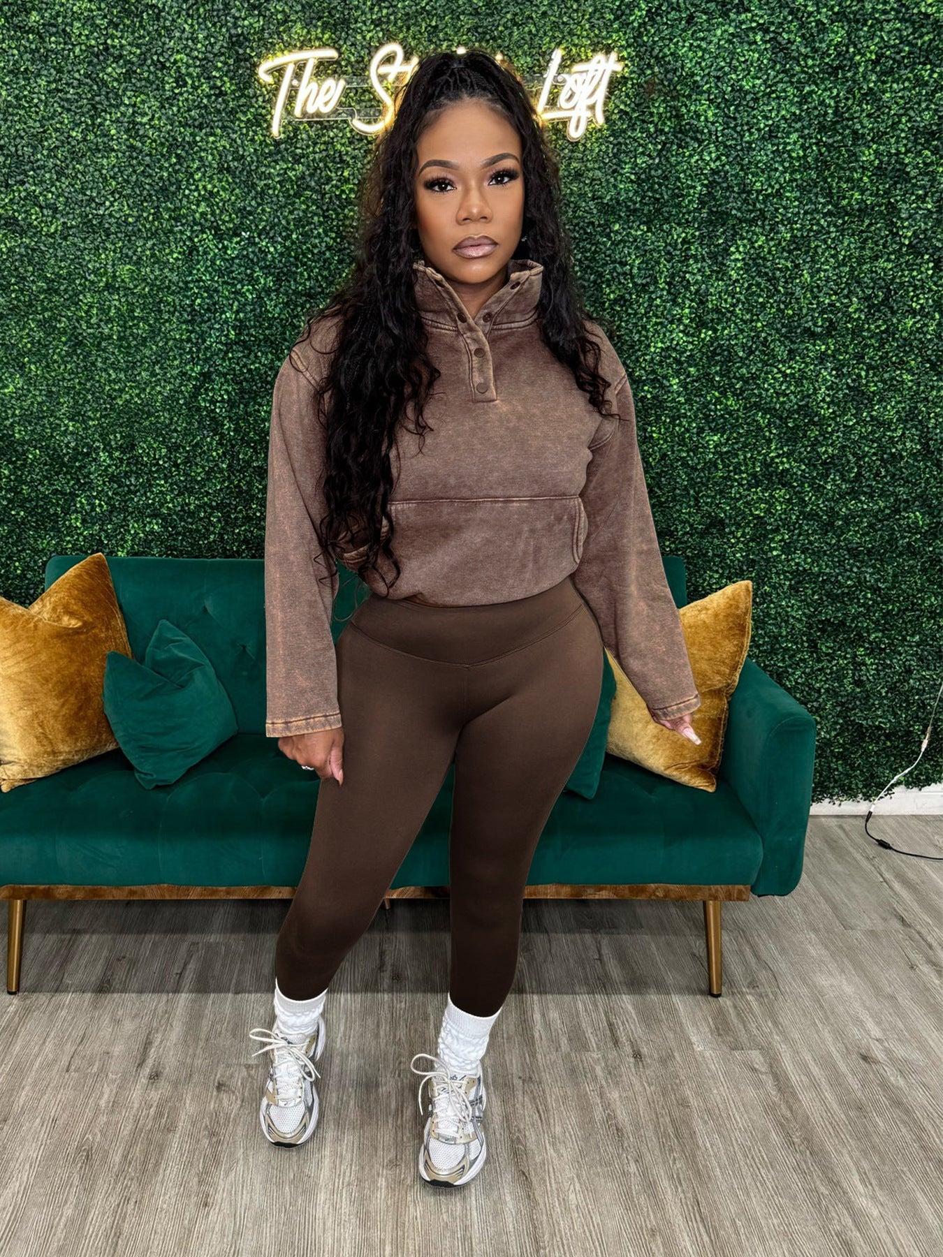 Women Sports Casual Top+Pants Two-piece Set 5