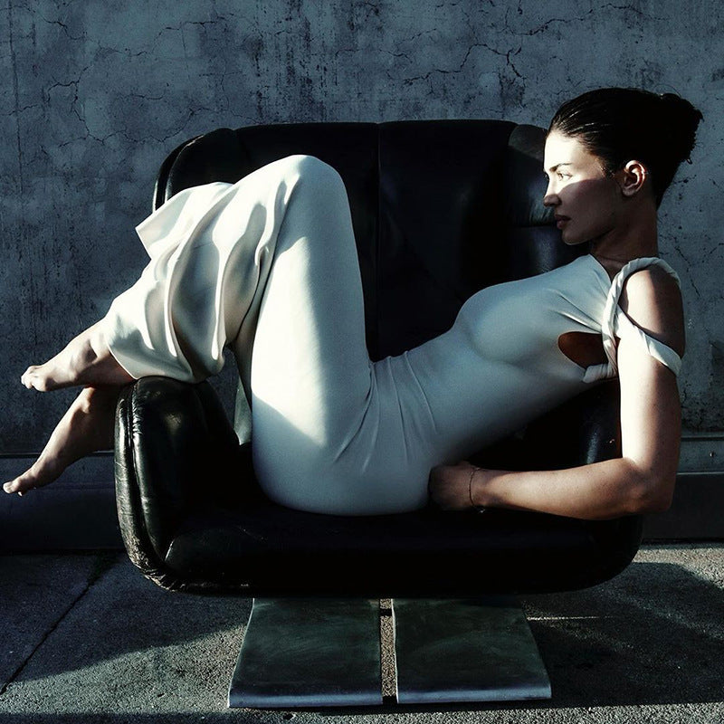 Women Summer Slash Shoulder Dress 11