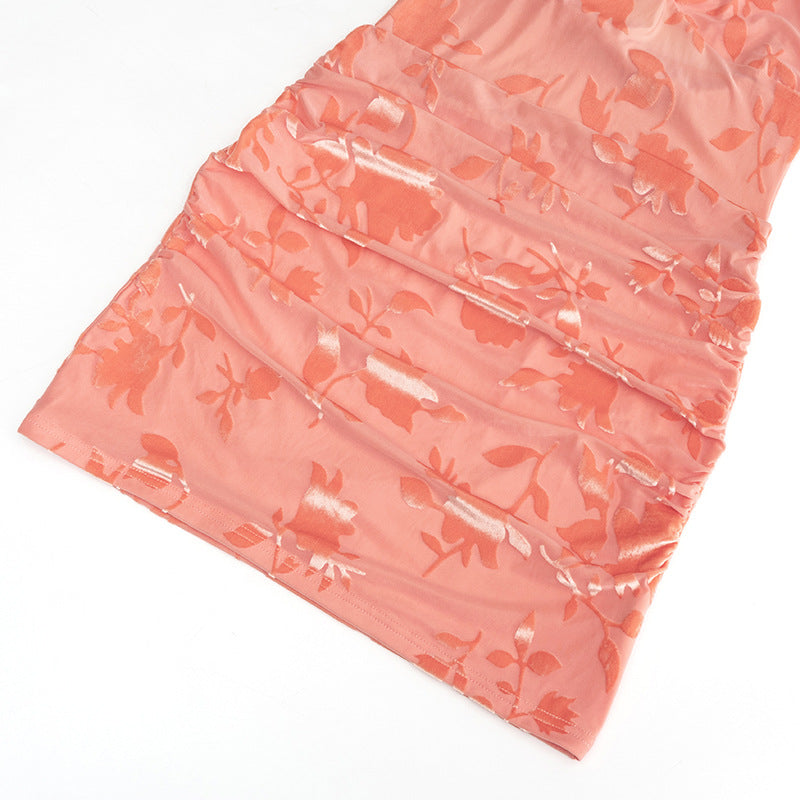 Women V-Neck Halter Neck Lace-Up Sexy Mini Dress 14