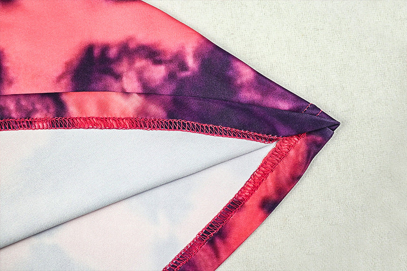 Elegant Printed High Neck Long Dress 15