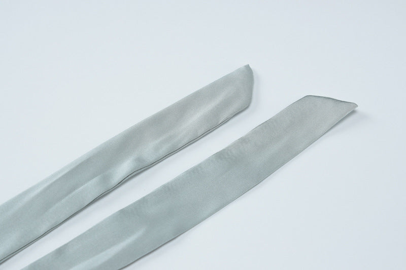 Women's Summer Solid Color Halter Neck Fashion Two-Piece Skirt Set 14