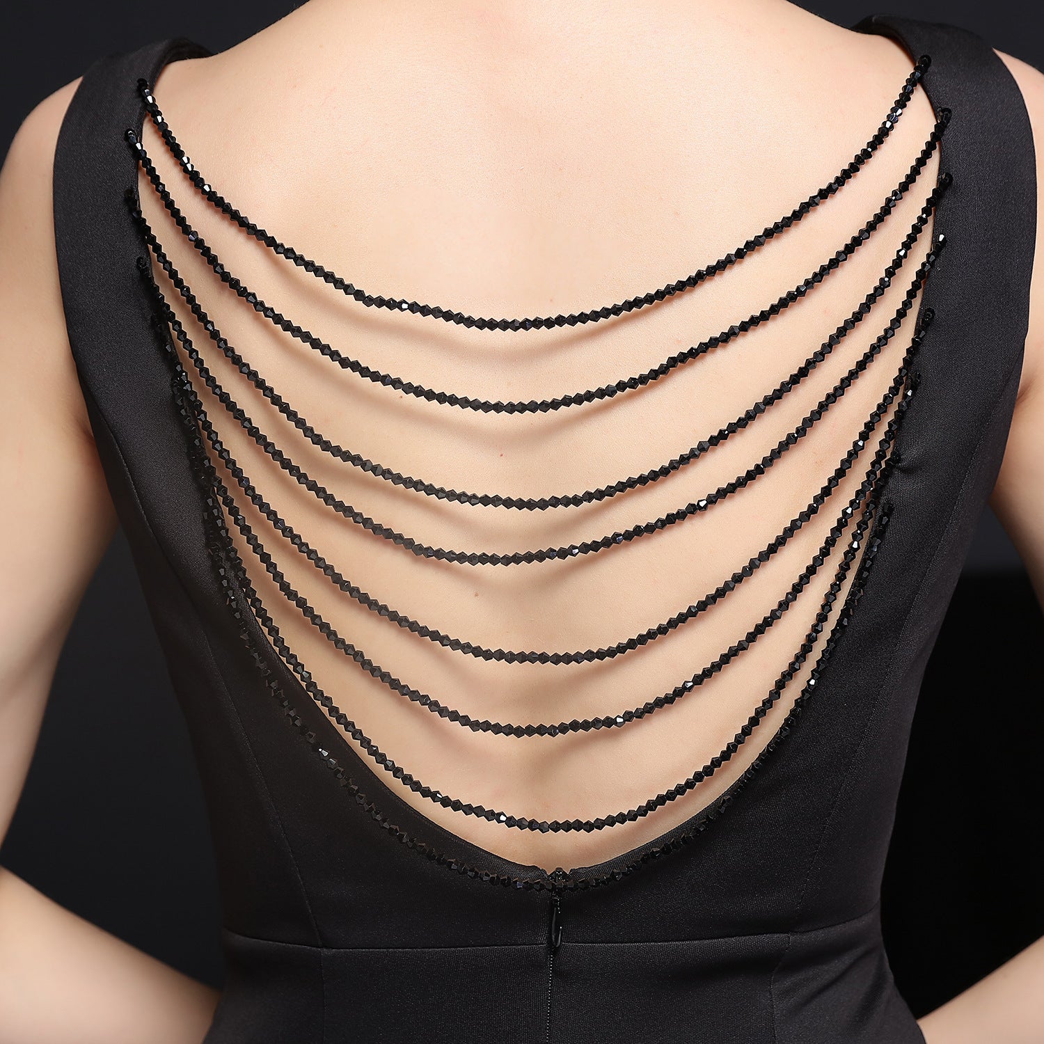 Summer Formal Sleeveless Slit Mermaid v-Neck Evening Dress 18