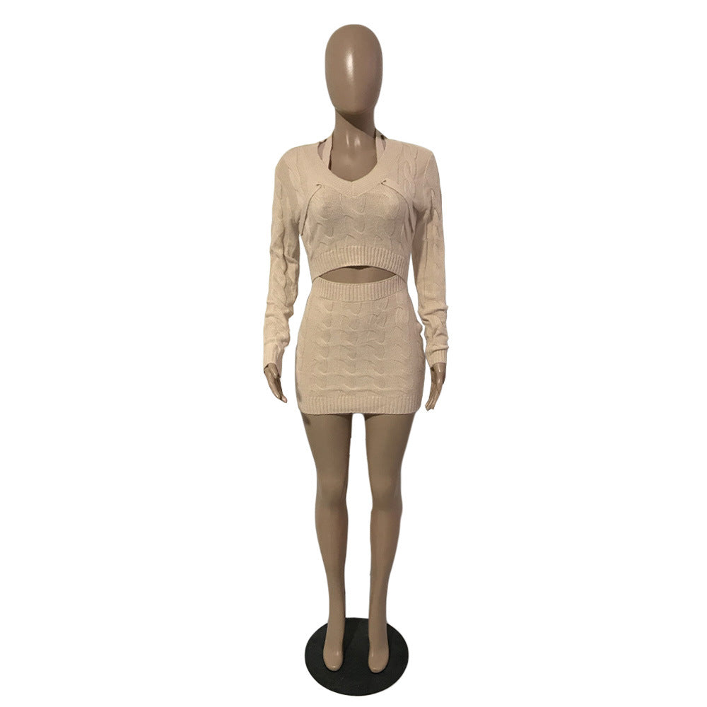 Women Sexy Sweater Bodycon Dress 12