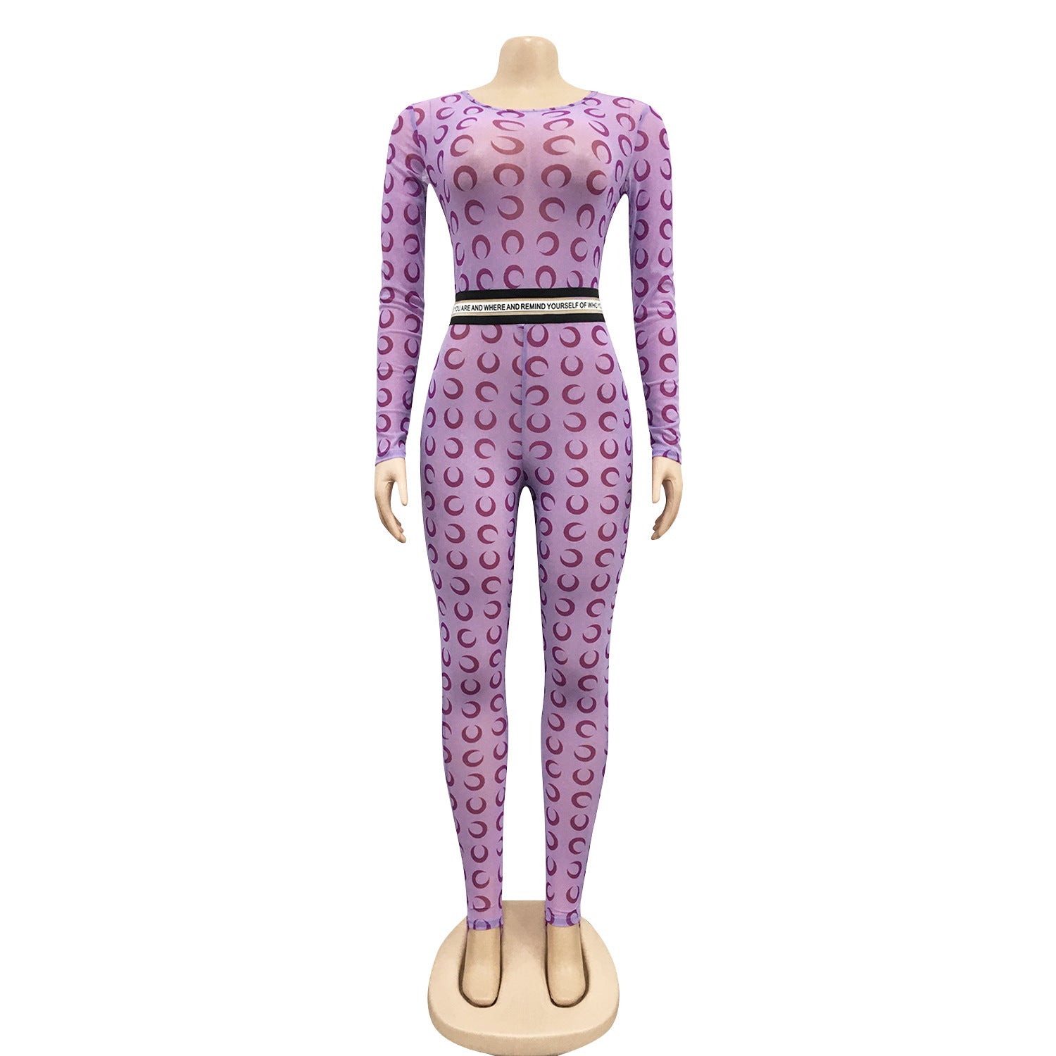 Fashionable And Sexy See-Through Mesh Nightclub Jumpsuit 21