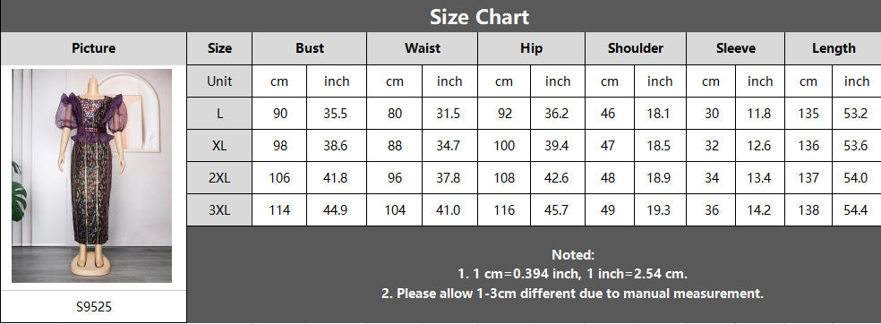 Beaded African Women's Party Evening Dress With Belt 12