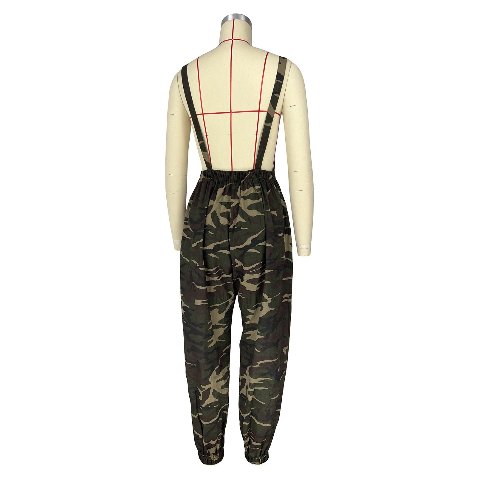 Casual Women's Loose Camo Cargo Jumpsuit Overalls 12