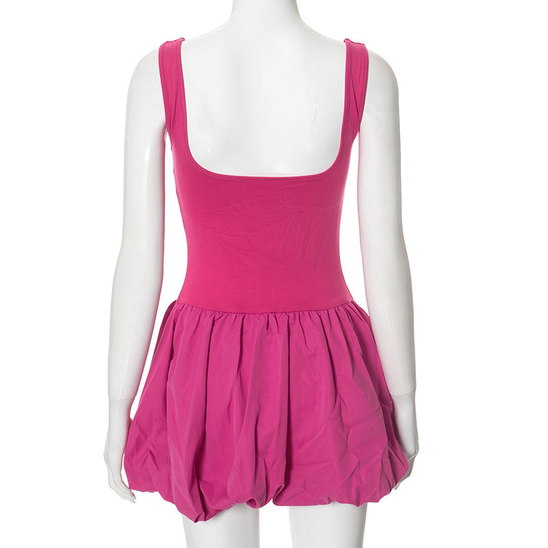 Women Summer Solid Sleeveless Dress 14