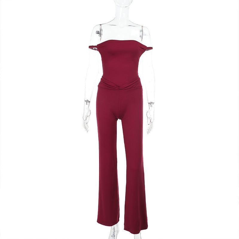 Sexy Slim-Fit Low Back Jumpsuit Autumn Tight-Fitting Romper 6
