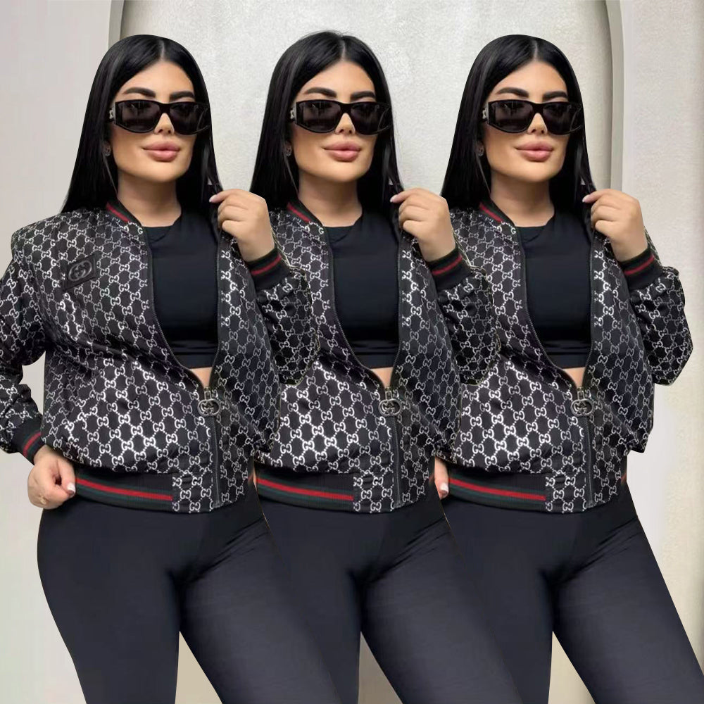 Women Fall/Winter Casual Zipper Pocket Jacket 11