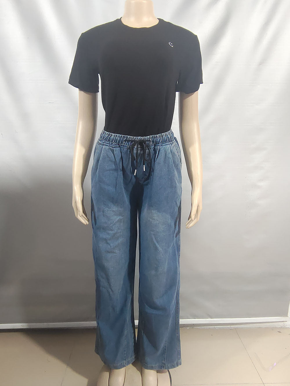 Women street casual Denim wide-leg pants 10