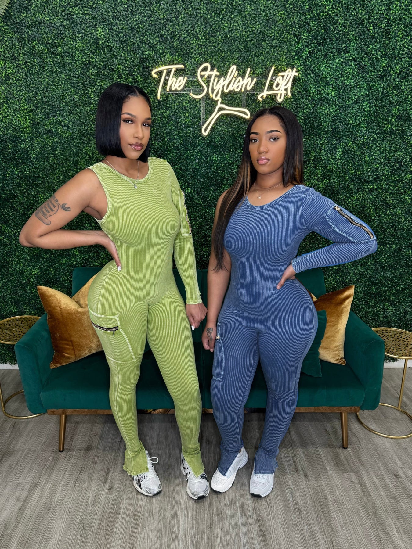 Women Casual Ribbed Pocket Single Sleeve Jumpsuit 6