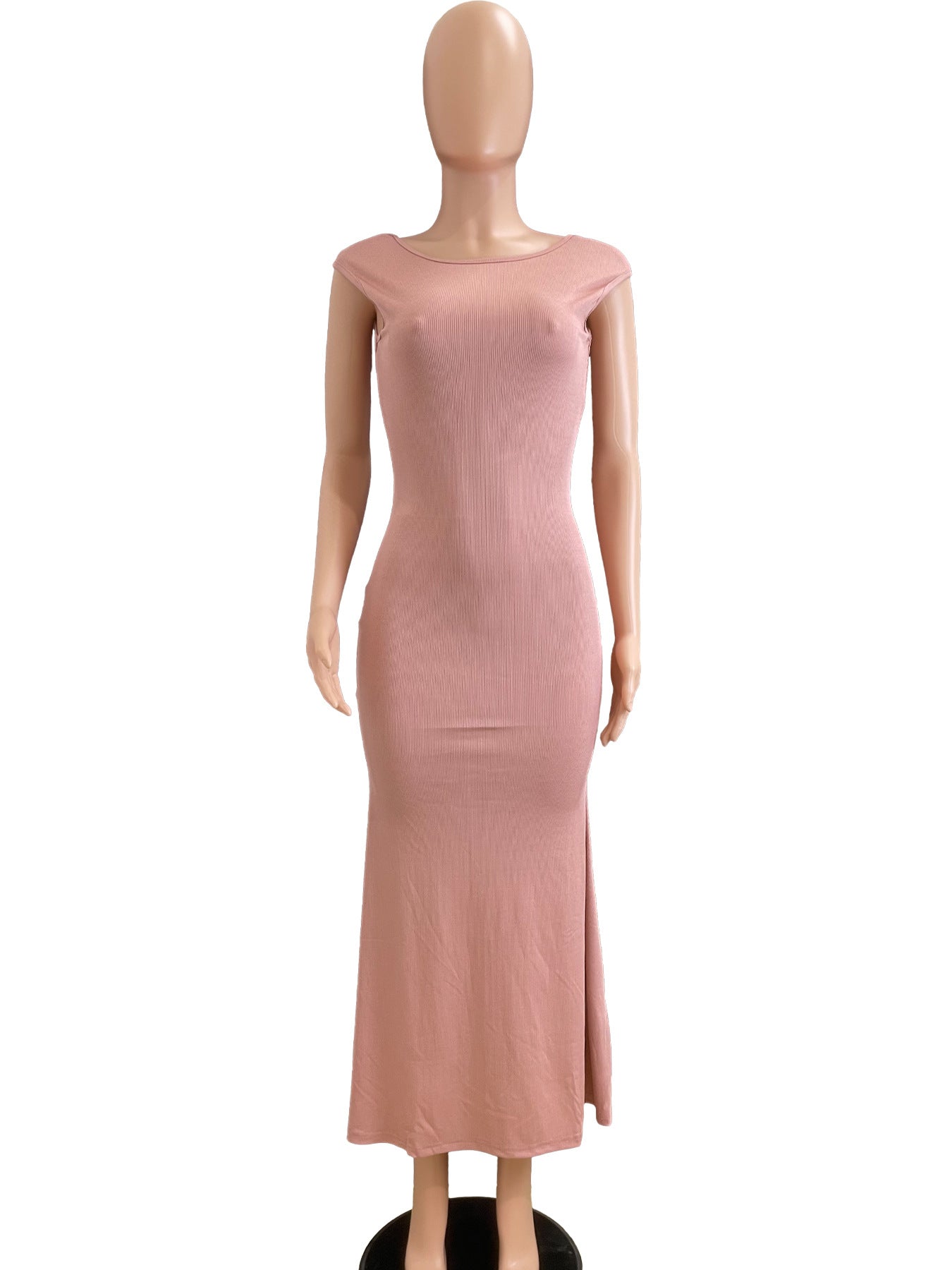 Women's Spring And Autumn Fashion Sexy Hollow Low Back Slim Bodycon Dress 14