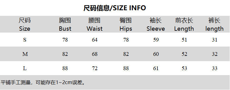 Women Autumn American Retro Contrast V-Neck Long Sleeve Top and lace-up shorts two-piece set 20