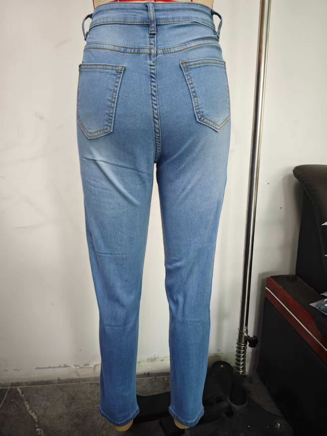 Women's Slim Fit Stretch Denim Pencil Pants 13
