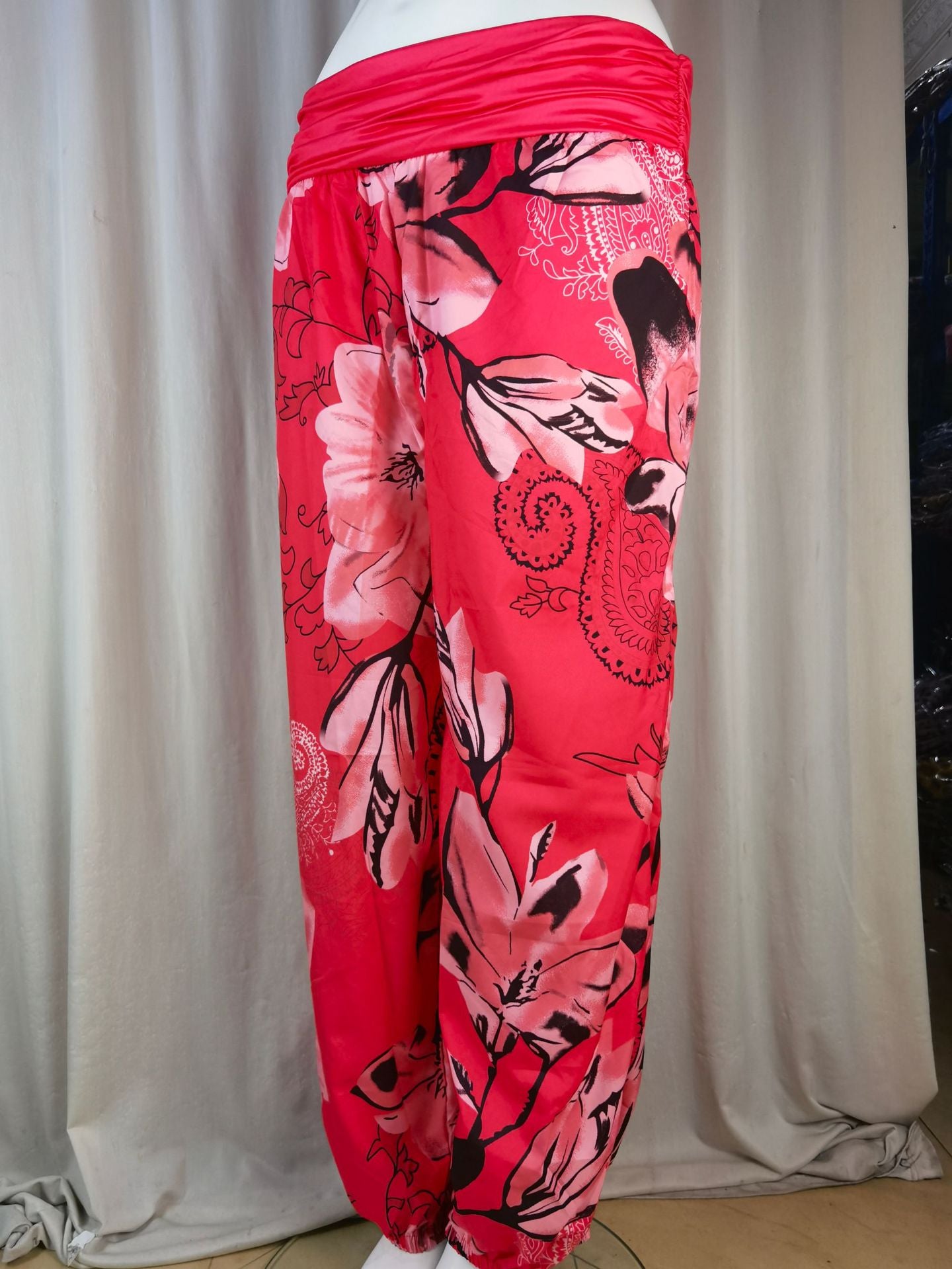 Women Printed Casual Wide-Leg Pants 66