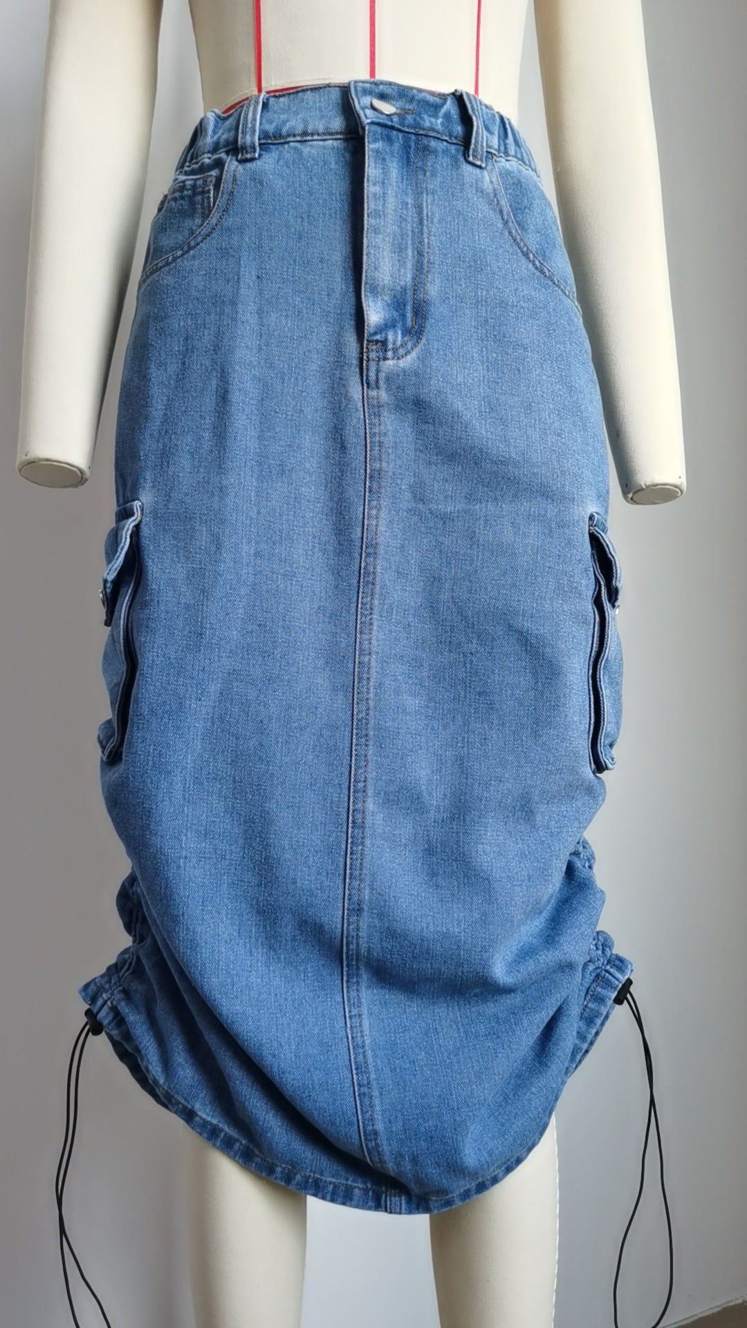 WomenDenim CargoCasual Skirts 17