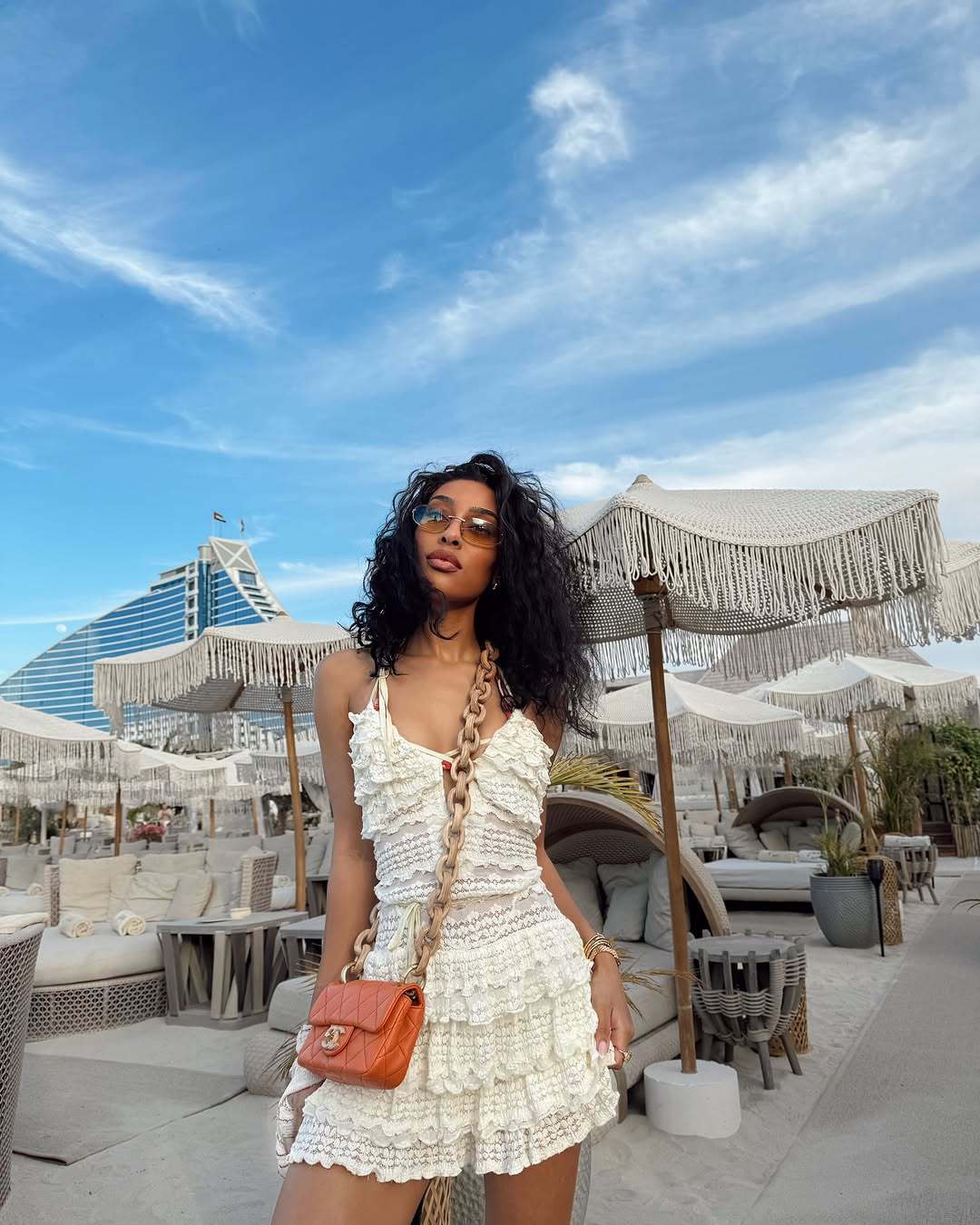 Women's Summer White Lace See Through Halter Neck Short Dress 6