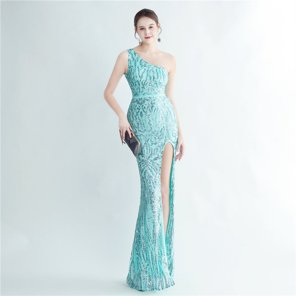 Plus Size Women Sequined Formal Party Maxi Evening Dress 11